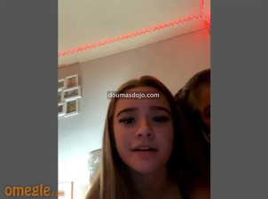 Cute horny girls kissing on omegle