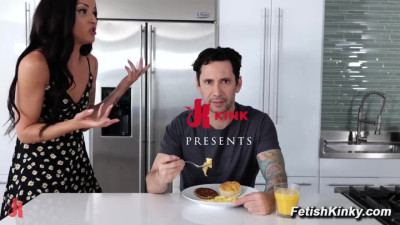 Tommy Pistol Punishes Nagging Wife Charlie Valentine with Rough Bondage Sex