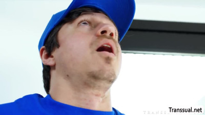 Caught my TS stepmom fucking delivery guy