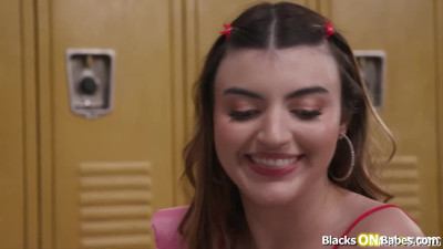 Big tits milf teacher having threesome with teen students