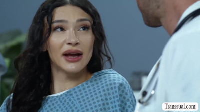 Slut TS patient Andylynn Payne analed by her Doctor