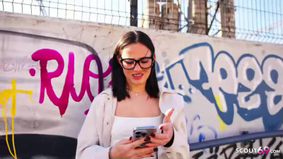 GERMAN SCOUT - Petite and small Tits Latina Teen Lucy Mendez Pick Up for Casting Fuck